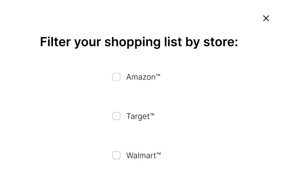 Filter by Store